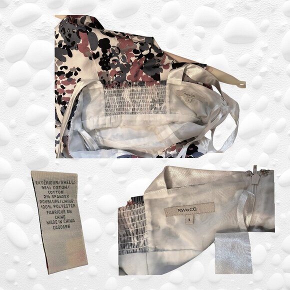 πΌ RW& Co Floral Summer Dress β Size 4 - Picture 4 of 7